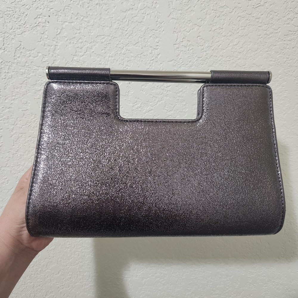 Charmin Charlie Black Metallic Women's Clutch, NWOT